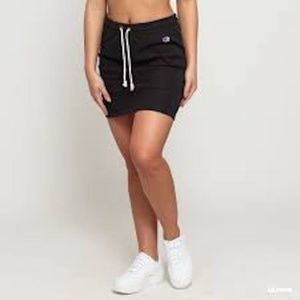 Champion Premium Reverse Weave Ribbed Terry Skirt Black Size Large